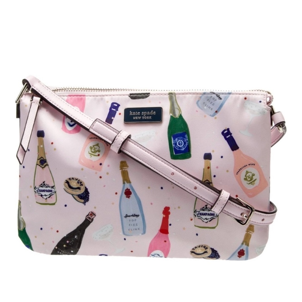 New kate spade New York Dawn Champagne Pink Crossbody Bag Purse - Picture 11 of 14